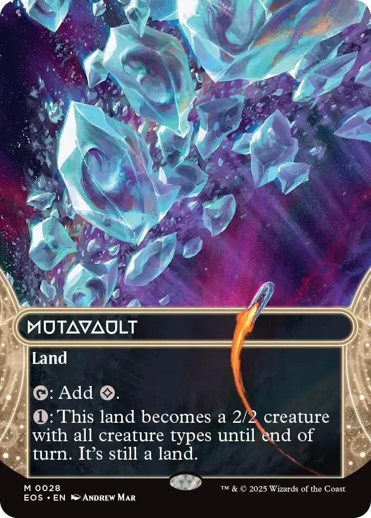 Mutavault (0028) (Borderless) (28) (Edge of Eternities: Stellar Sights)