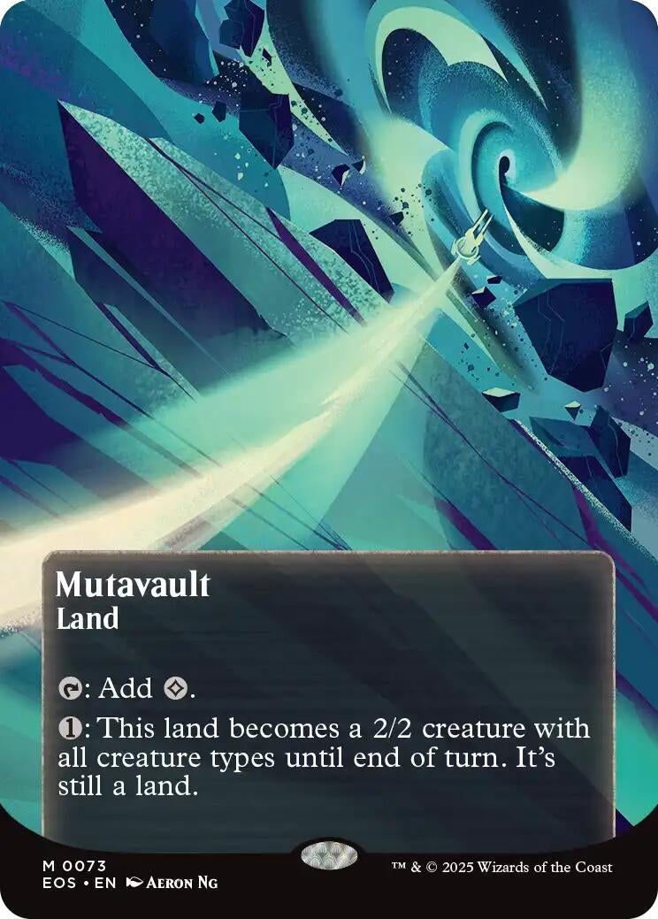 Mutavault (0073) (Borderless) (73) (Edge of Eternities: Stellar Sights)