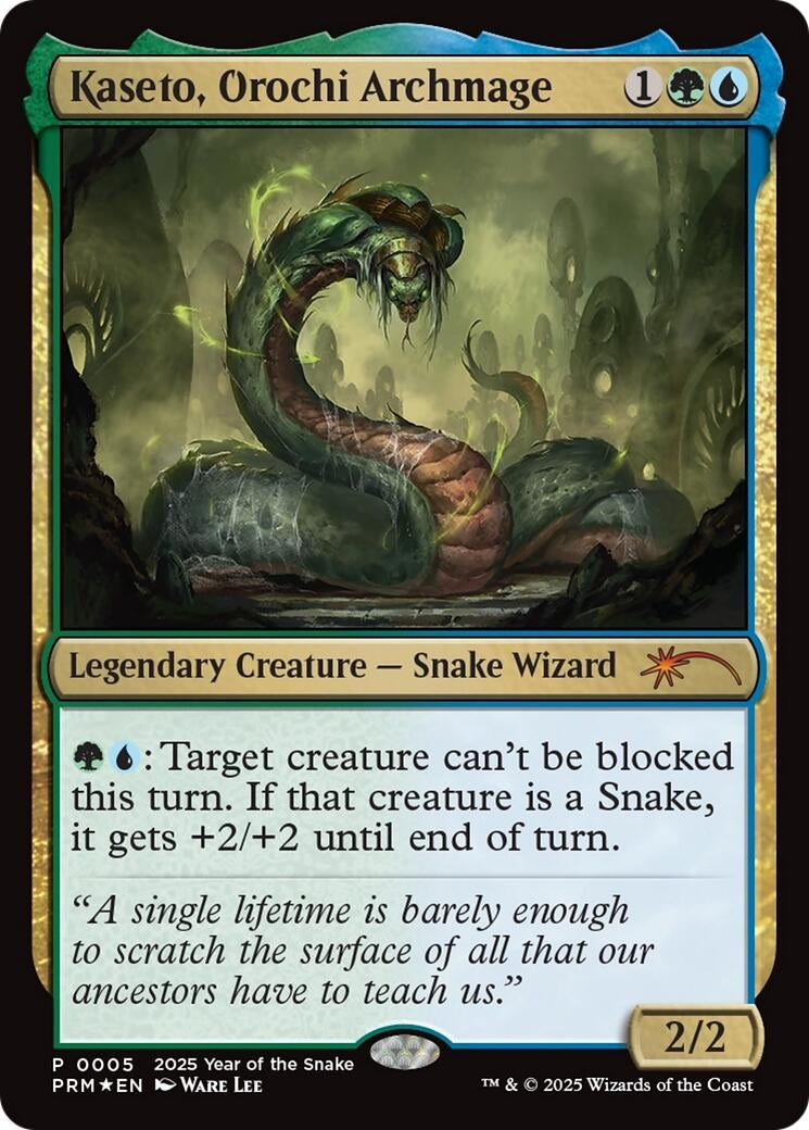 Kaseto, Orochi Archmage (Year of the Snake 2025) (5) (Standard Showdown Promos)