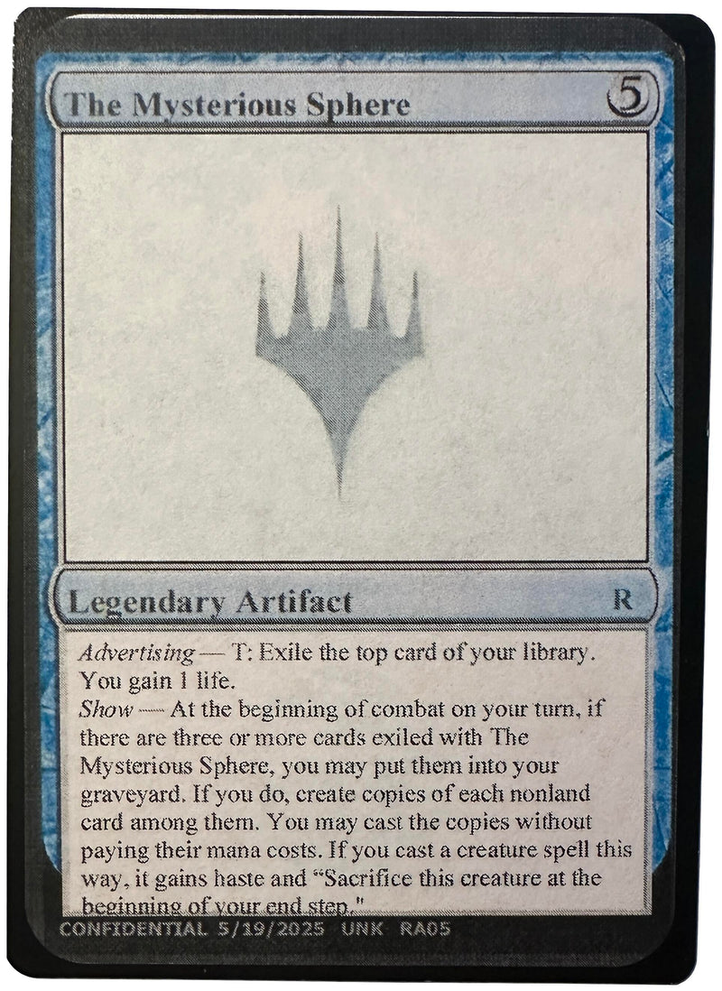 The Mysterious Sphere (Un-Known Event Playtest Cards)