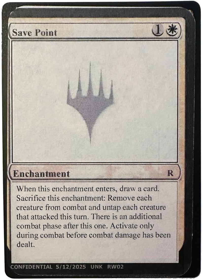 Save Point (Un-Known Event Playtest Cards)