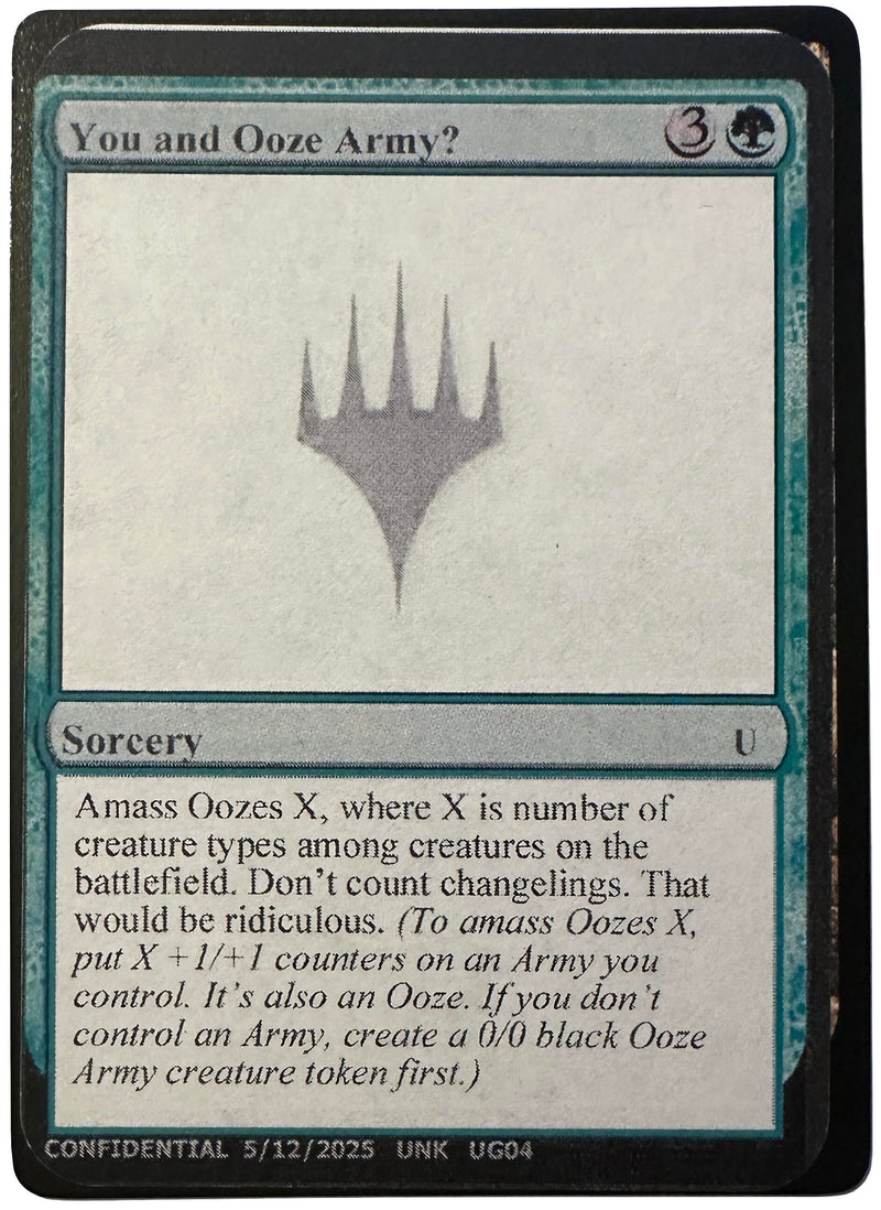 You and Ooze Army? (Un-Known Event Playtest Cards)
