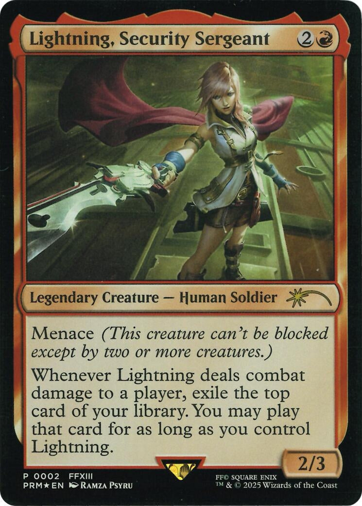 Lightning, Security Sergeant (Costco Bundle) (2) (Unique and Miscellaneous Promos)