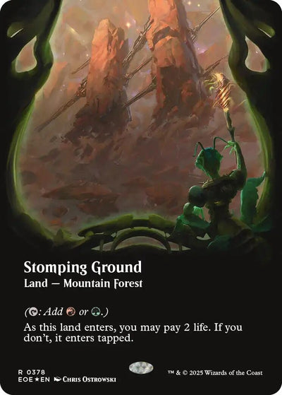 Stomping Ground (Borderless) (Galaxy Foil) (378) (Edge of Eternities)