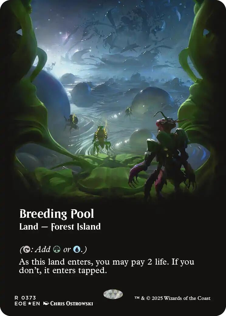 Breeding Pool (Borderless) (Galaxy Foil) (373) (Edge of Eternities)