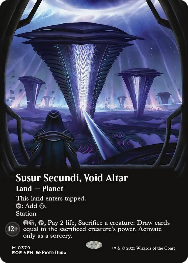 Susur Secundi, Void Altar (Borderless) (Galaxy Foil) (379) (Edge of Eternities)