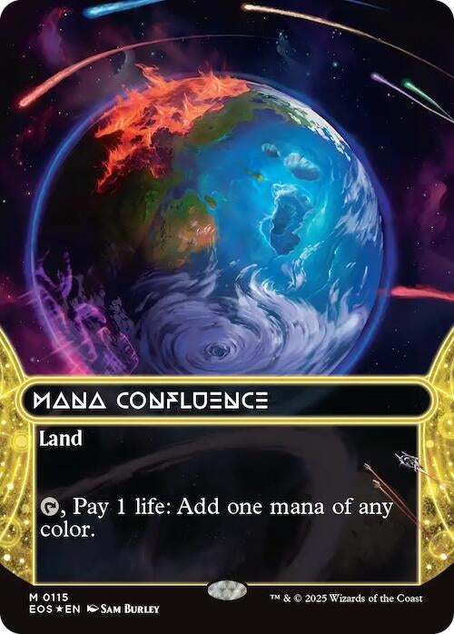 Mana Confluence (0115) (Borderless) (Galaxy Foil) (115) (Edge of Eternities: Stellar Sights)