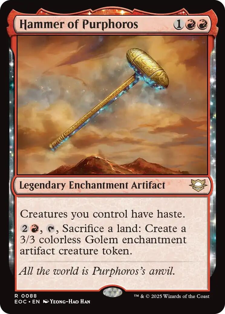 Hammer of Purphoros (88) (Commander: Edge of Eternities)
