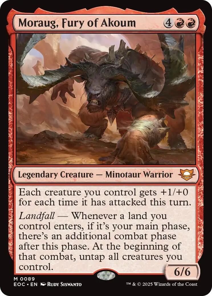 Moraug, Fury of Akoum (89) (Commander: Edge of Eternities)