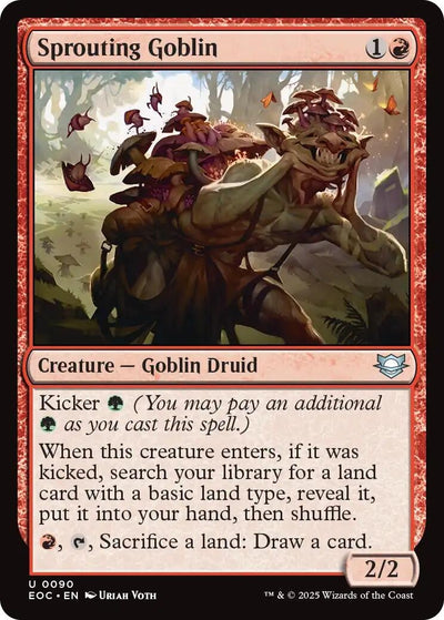 Sprouting Goblin (90) (Commander: Edge of Eternities)
