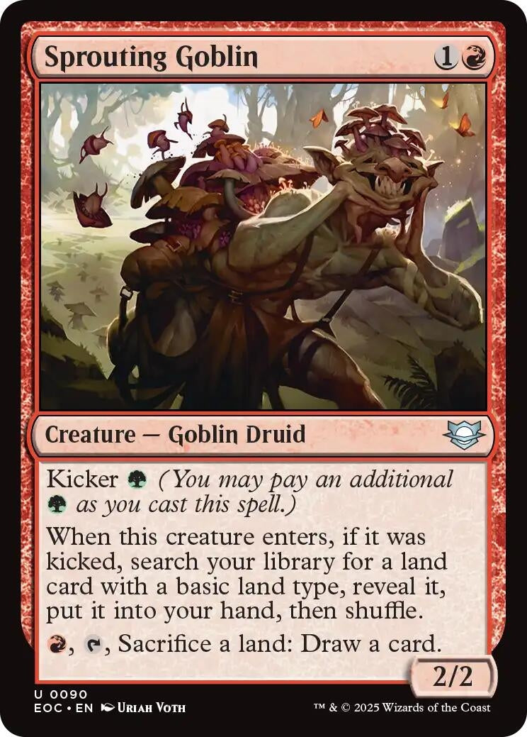 Sprouting Goblin (90) (Commander: Edge of Eternities)