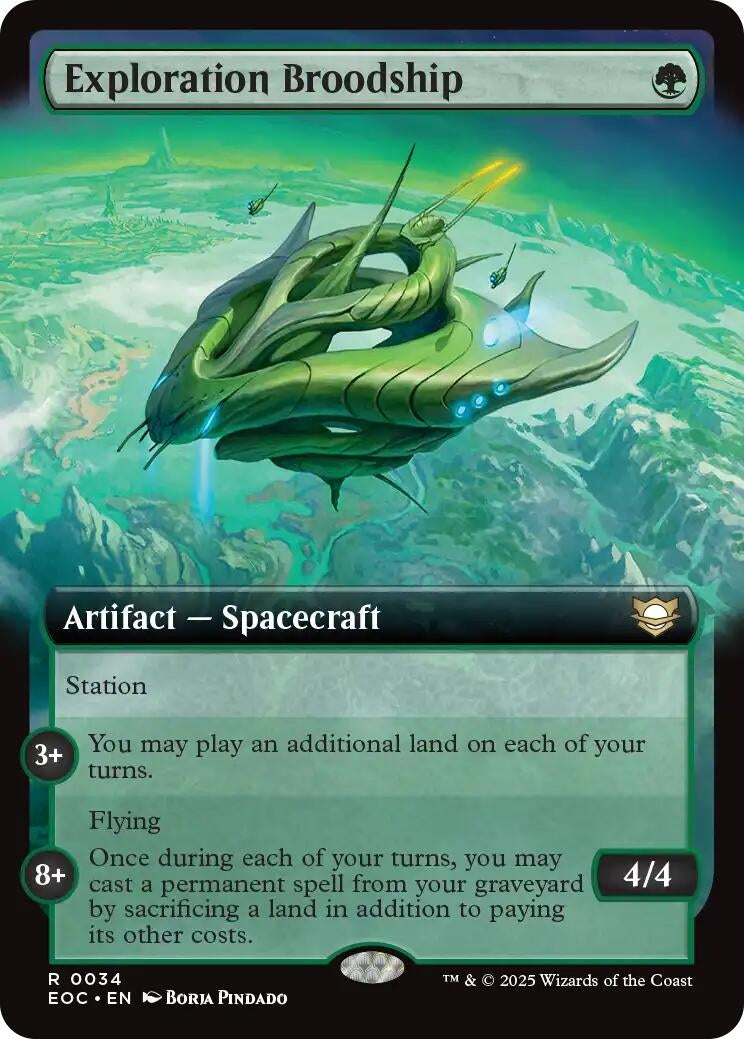 Exploration Broodship (Extended Art) (34) (Commander: Edge of Eternities)