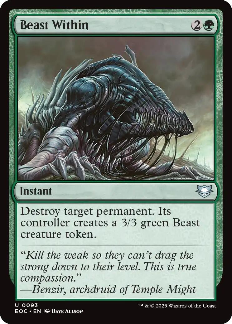 Beast Within (93) (Commander: Edge of Eternities)