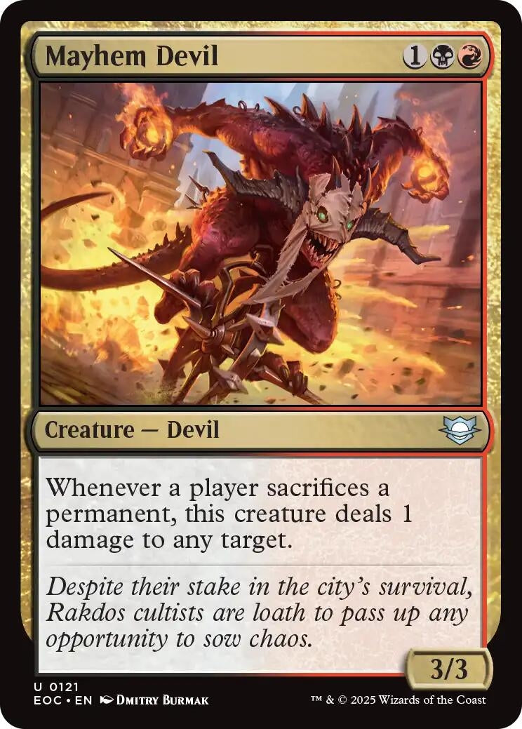 Mayhem Devil (121) (Commander: Edge of Eternities)