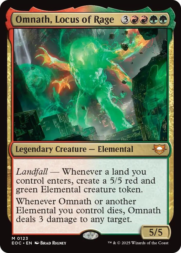 Omnath, Locus of Rage (123) (Commander: Edge of Eternities)