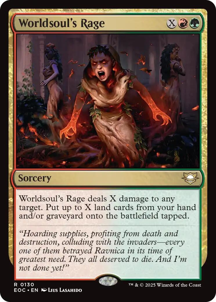 Image for Worldsoul's Rage (130) - Magic: The Gathering