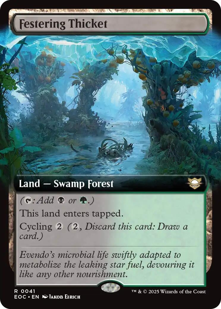 Festering Thicket (Extended Art) (41) (Commander: Edge of Eternities)