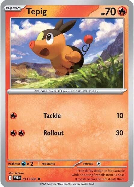 Image for Tepig (011/086) (SV: White Flare) - Pokemon
