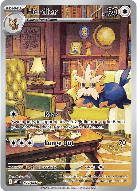 Image for Herdier (155/086) (SV: White Flare) - Pokemon