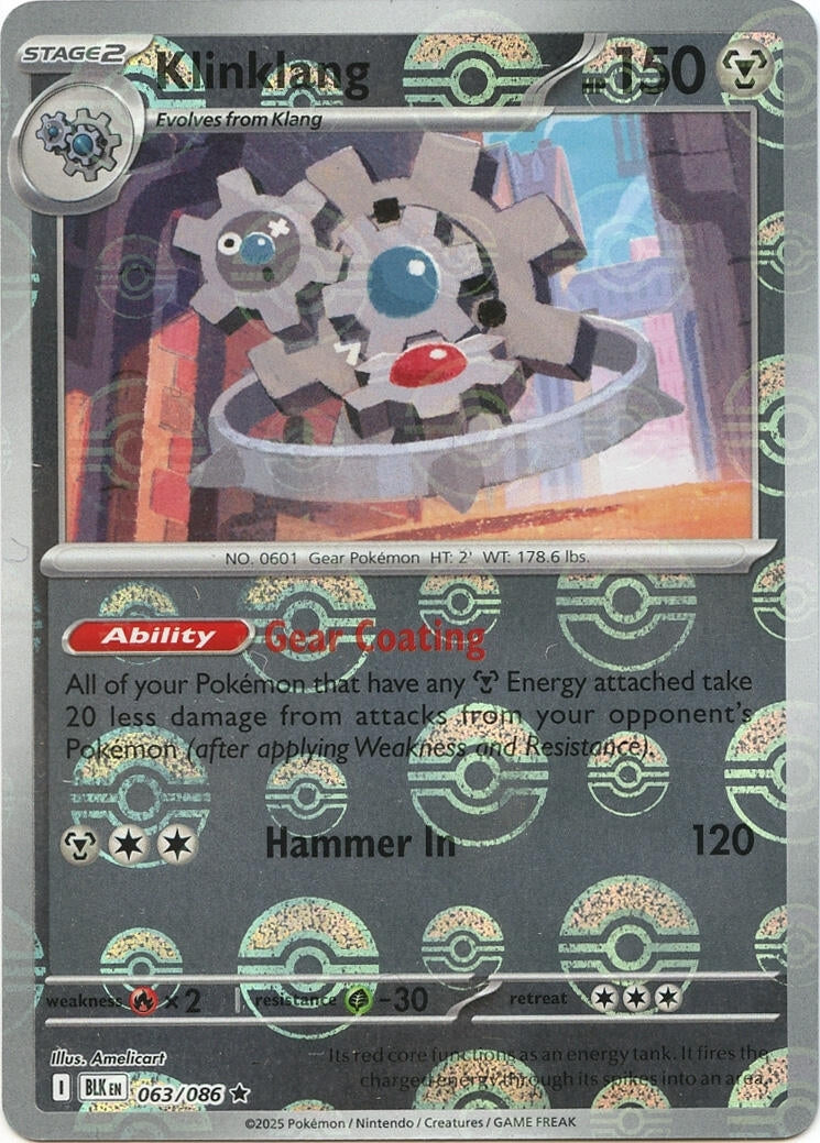 Image for Klinklang (Poke Ball Pattern) (063/086) (SV: Black Bolt) - Pokemon
