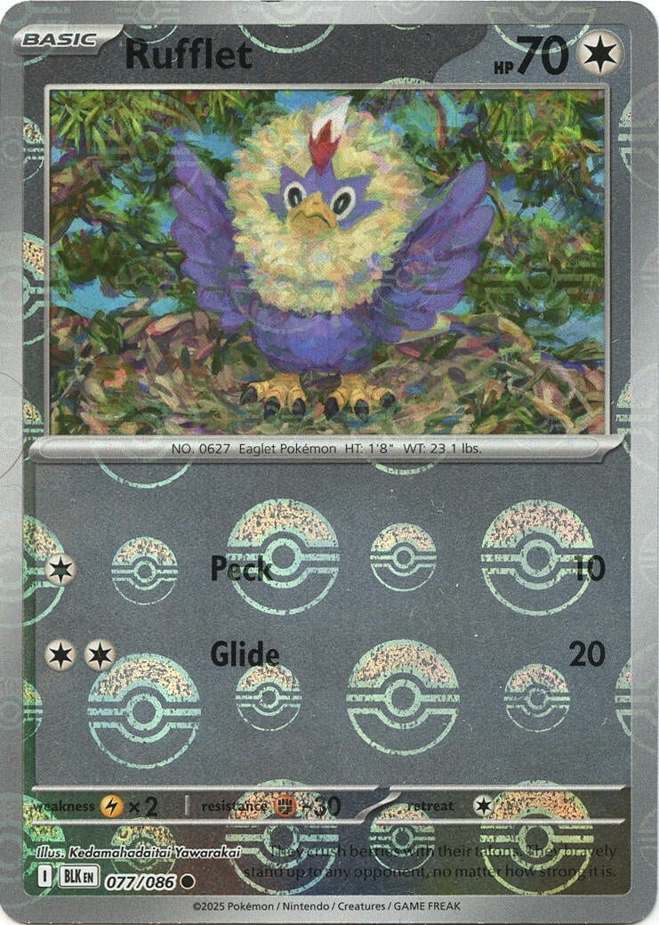 Image for Rufflet (Poke Ball Pattern) (077/086) (SV: Black Bolt) - Pokemon