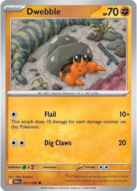 Image for Dwebble (051/086) (SV: Black Bolt) - Pokemon