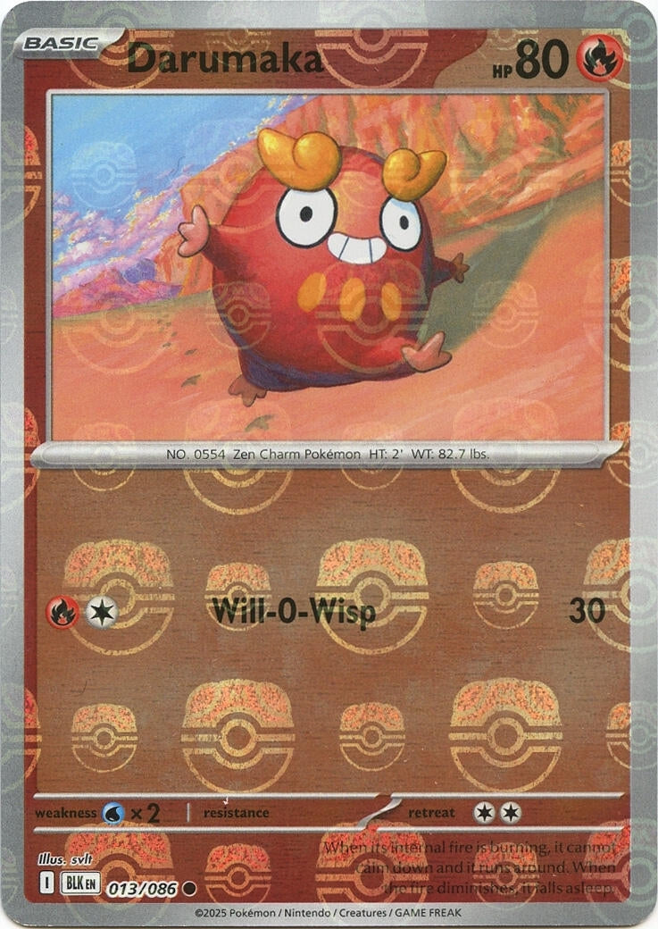 Image for Darumaka (Master Ball Pattern) (013/086) (SV: Black Bolt) - Pokemon