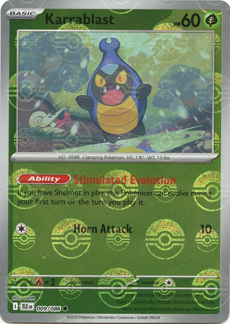 Image for Karrablast (Poke Ball Pattern) (009/086) (SV: Black Bolt) - Pokemon