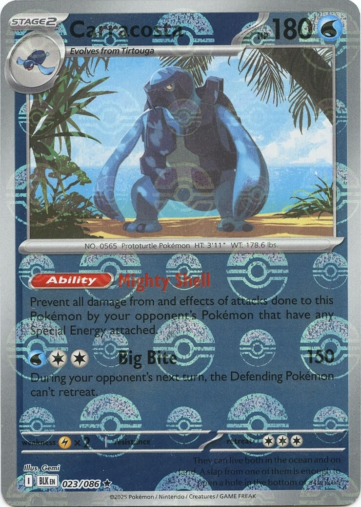 Image for Carracosta (Poke Ball Pattern) (023/086) (SV: Black Bolt) - Pokemon
