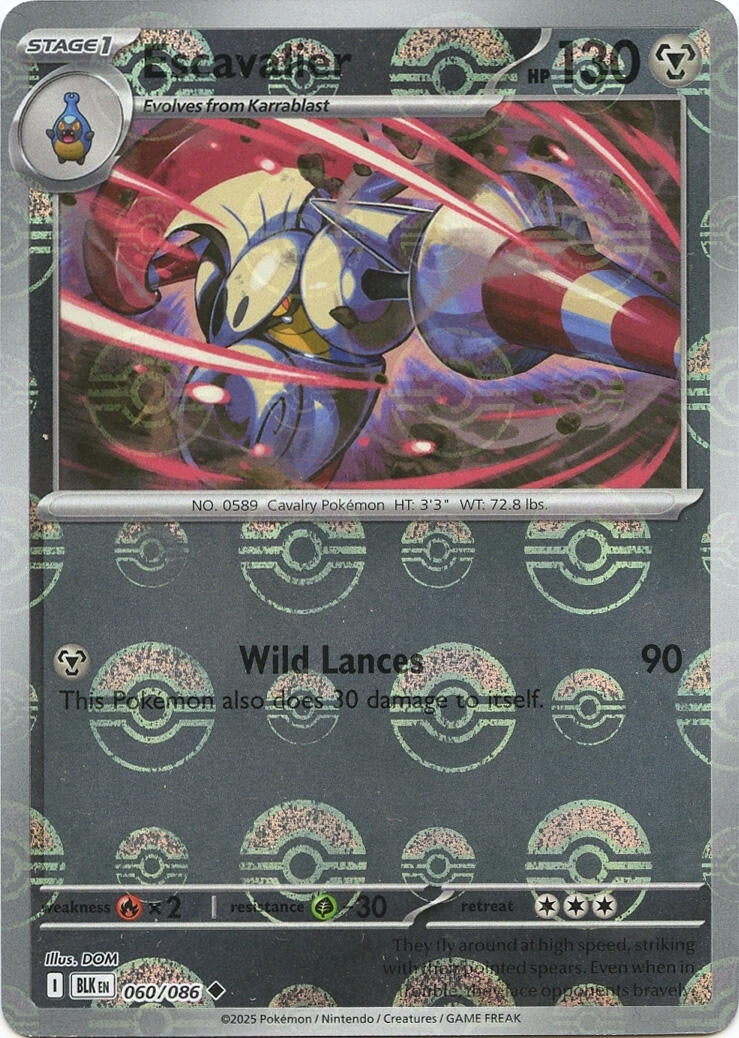 Image for Escavalier (Poke Ball Pattern) (060/086) (SV: Black Bolt) - Pokemon