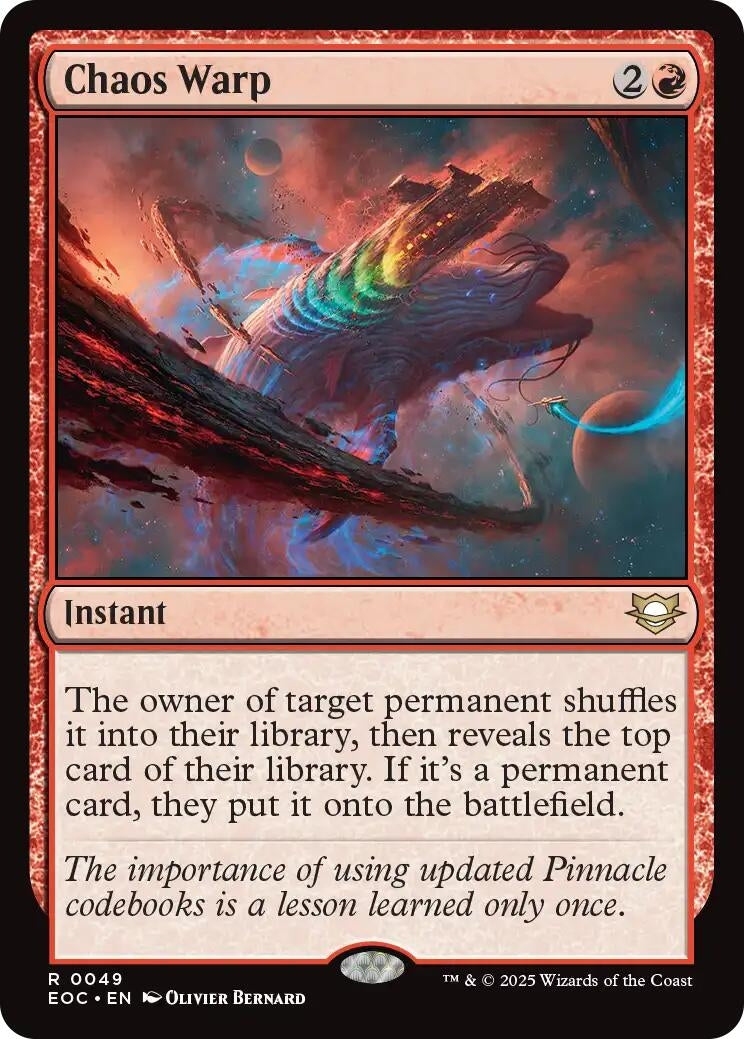 Chaos Warp (49) (Commander: Edge of Eternities)