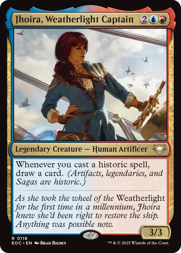 Jhoira, Weatherlight Captain (118) (Commander: Edge of Eternities)
