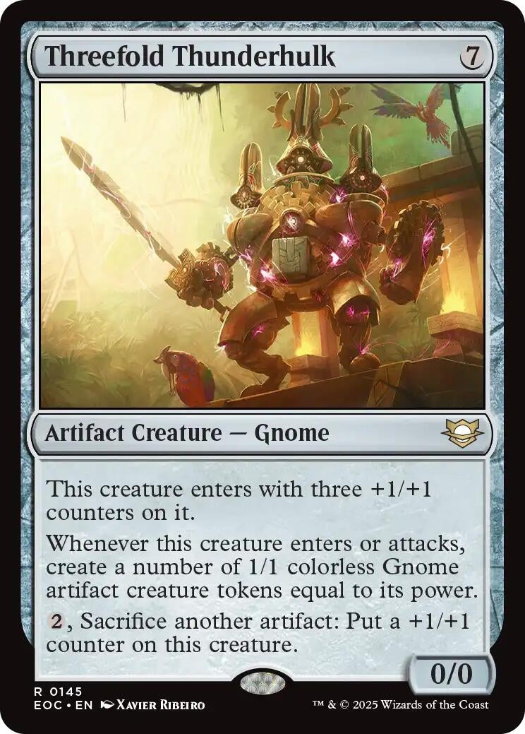 Threefold Thunderhulk (145) (Commander: Edge of Eternities)