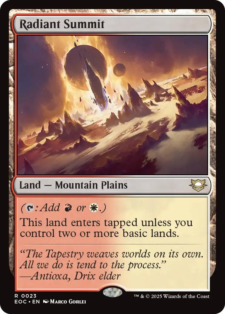 Radiant Summit (23) (Commander: Edge of Eternities)
