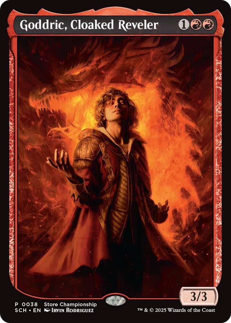 Goddric, Cloaked Reveler (38) (Game Day & Store Championship Promos)