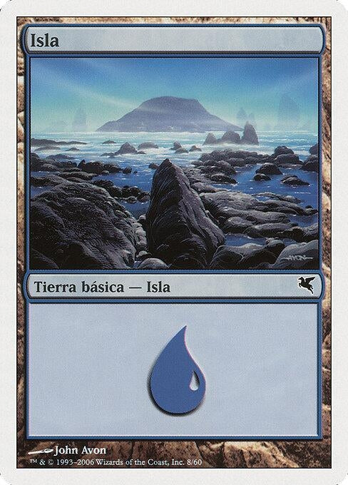 Island (Spanish) - "Isla" (E8) (E8) (Magic Encyclopedia 2005 (Salvat/Hachette))