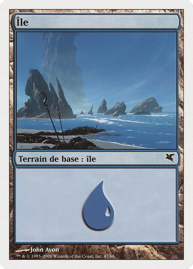 Island (French) - "Ile" (H47) (H47) (Magic Encyclopedia 2005 (Salvat/Hachette))