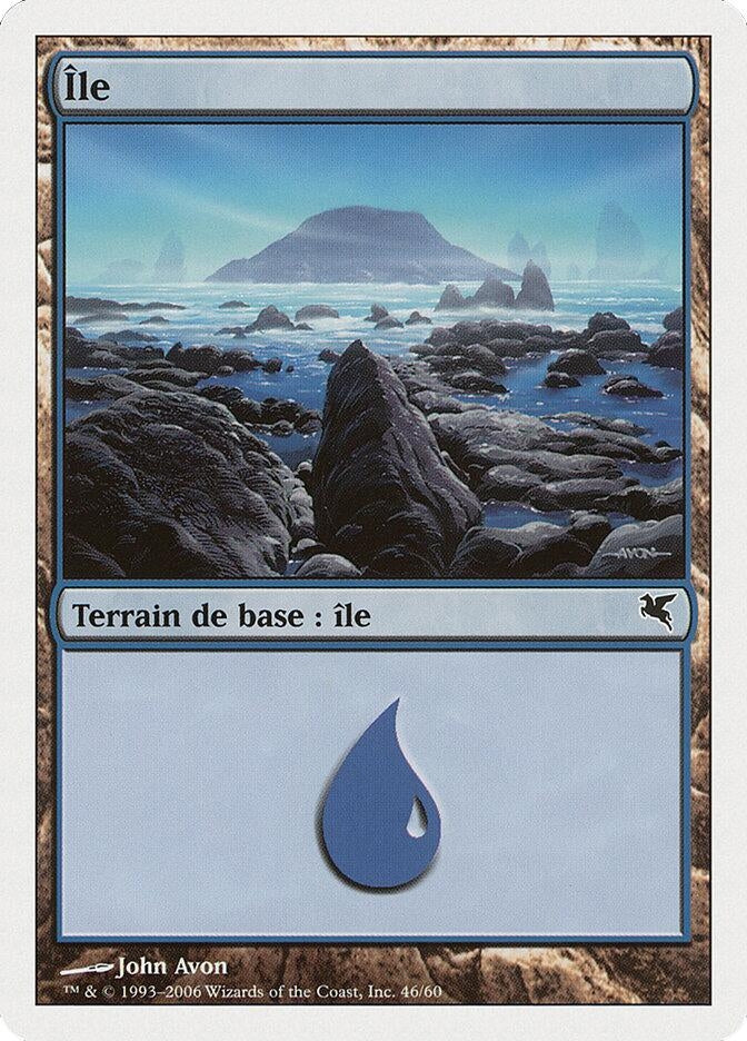 Island (French) - "Ile" (H46) (H46) (Magic Encyclopedia 2005 (Salvat/Hachette))