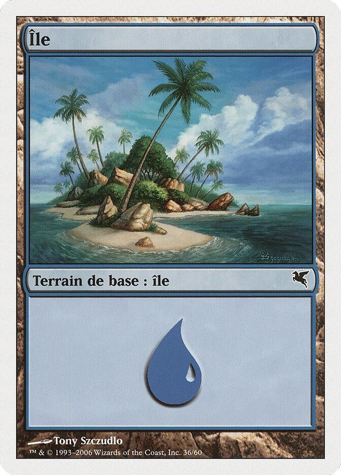 Island (French) - "Ile" (H36) (H36) (Magic Encyclopedia 2005 (Salvat/Hachette))