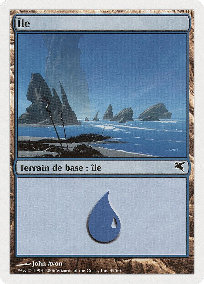 Island (French) - "Ile" (H35) (H35) (Magic Encyclopedia 2005 (Salvat/Hachette))