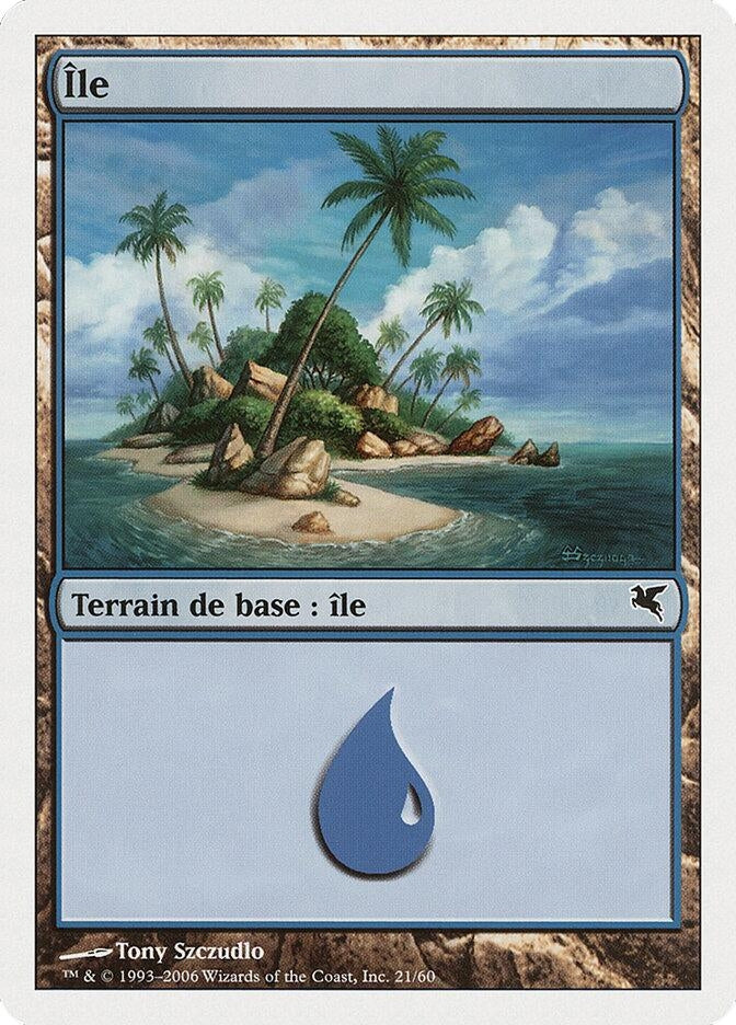 Island (French) - "Ile" (H21) (H21) (Magic Encyclopedia 2005 (Salvat/Hachette))