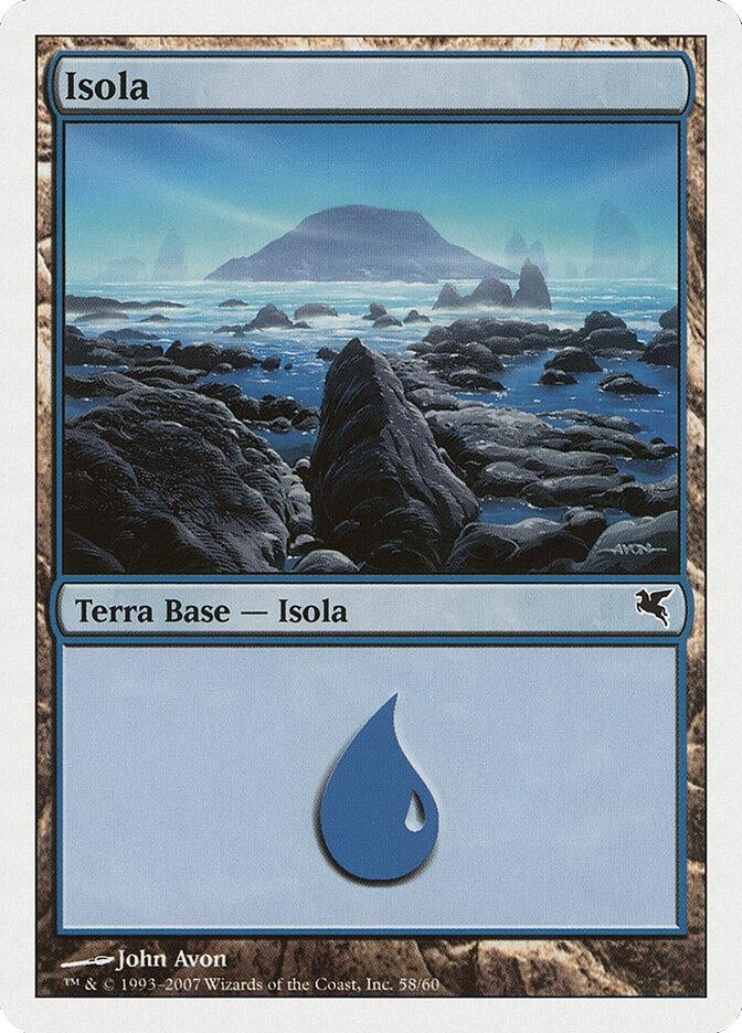 Island (Italian) - "Isola" (E58) (E58) (Magic Encyclopedia 2005 (Salvat/Hachette))