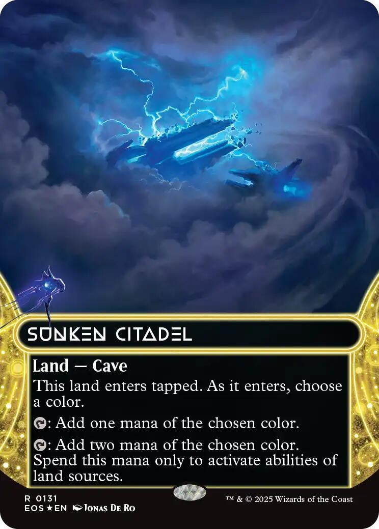 Sunken Citadel (0131) (Borderless) (Galaxy Foil) (131) (Edge of Eternities: Stellar Sights)