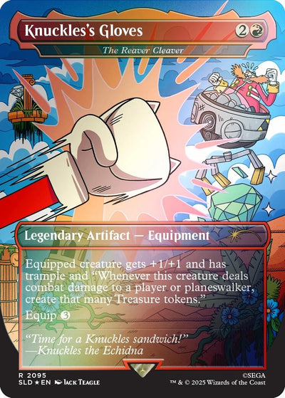Knuckles's Gloves - The Reaver Cleaver (Rainbow Foil) (2095) (Secret Lair Drop Series)