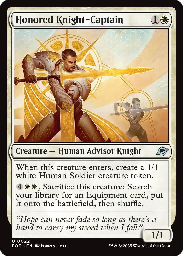 Honored Knight-Captain (22) (Edge of Eternities)