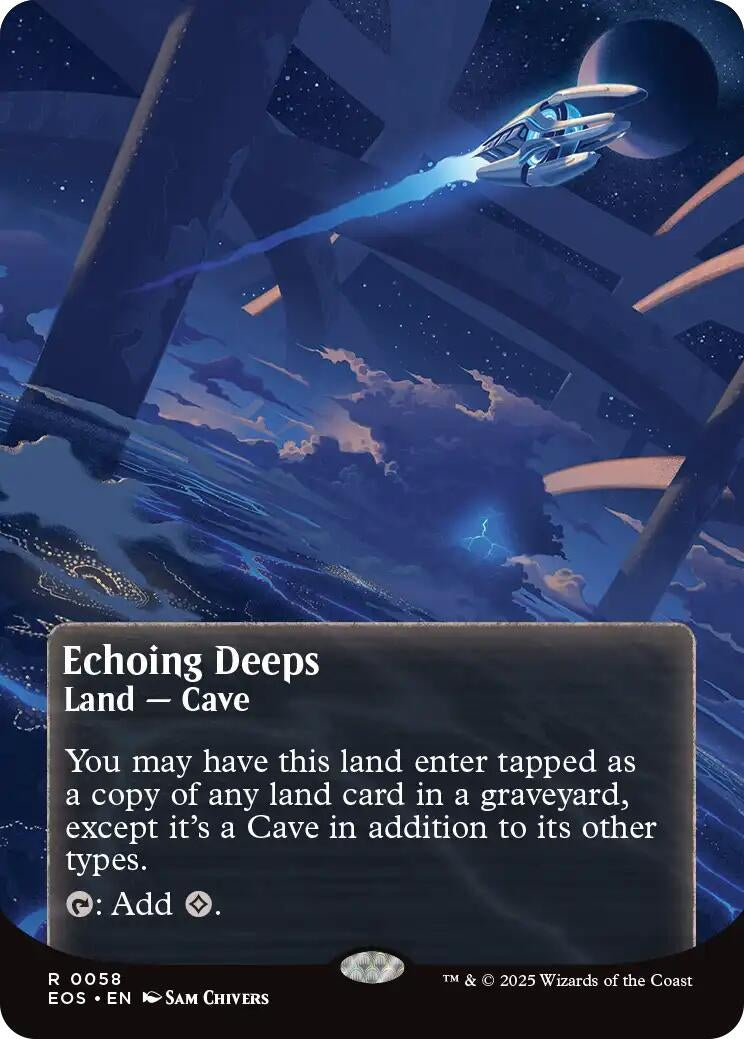 Echoing Deeps (0058) (Borderless) (58) (Edge of Eternities: Stellar Sights)