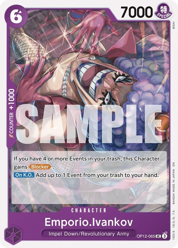 Image for Emporio.Ivankov (065) (OP12-065) (Legacy of the Master) - One Piece Card Game