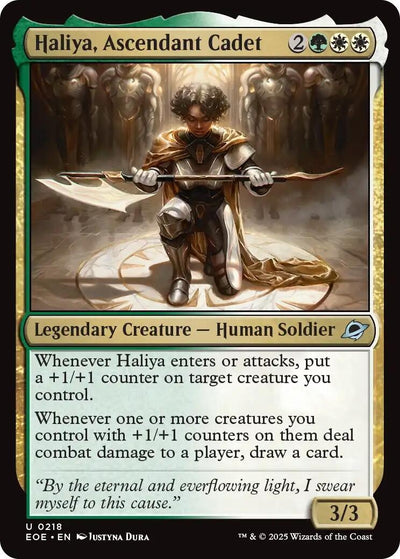 Haliya, Ascendant Cadet (218) (Edge of Eternities)