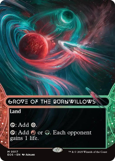 Grove of the Burnwillows (0017) (Borderless) (17) (Edge of Eternities: Stellar Sights)