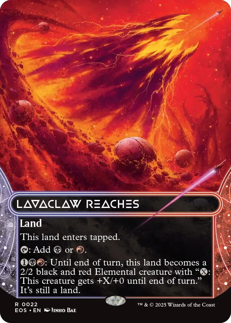 Lavaclaw Reaches (0022) (Borderless) (22) (Edge of Eternities: Stellar Sights)